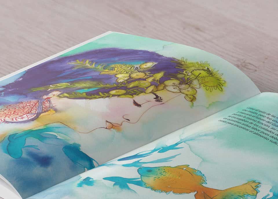 Libro ilustrado Posidonia y el mar