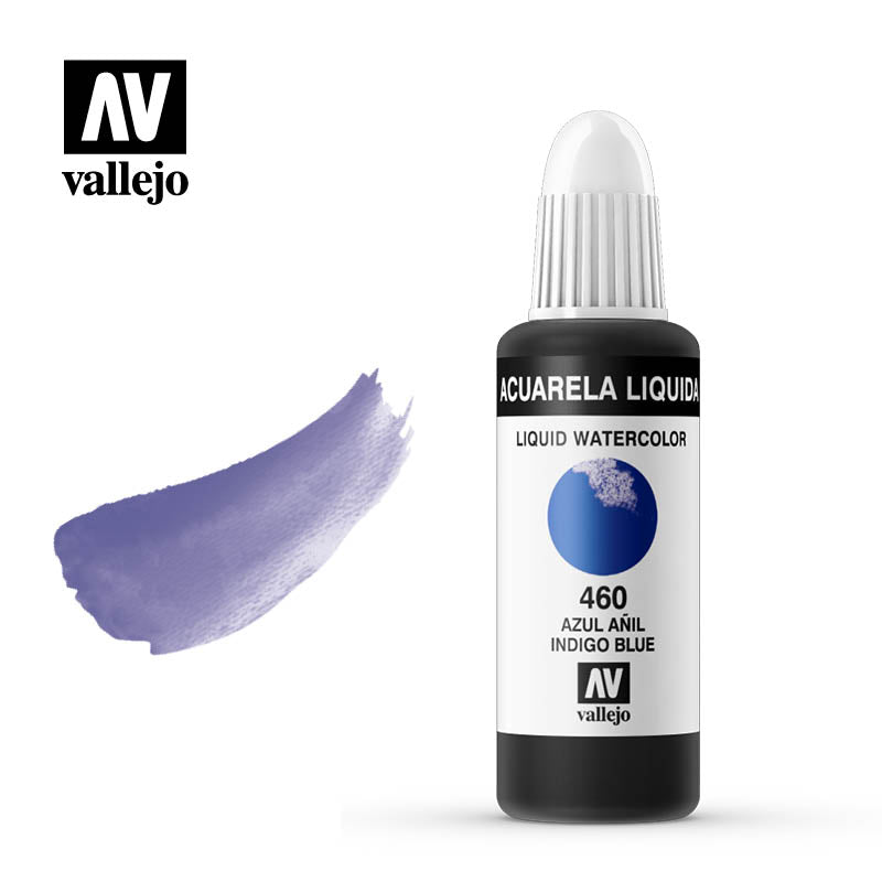 Acuarela líquida Vallejo azul añil