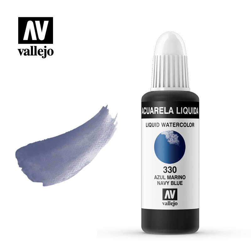 Acuarela líquida Vallejo azul marino