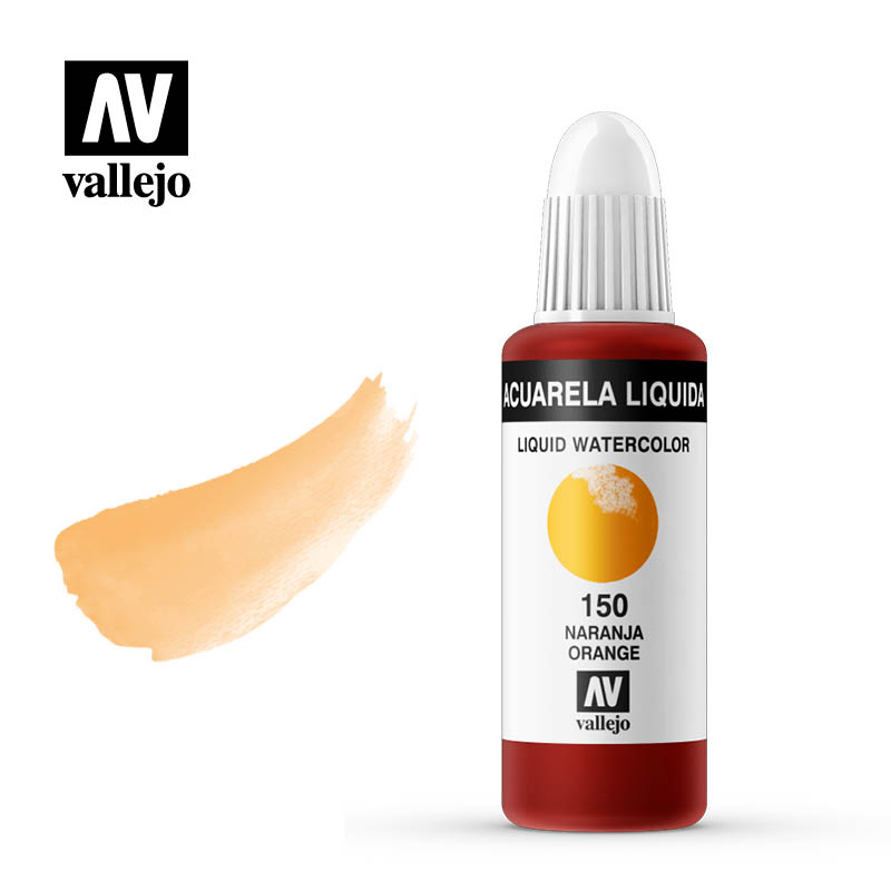 Acuarela líquida Vallejo Naranja