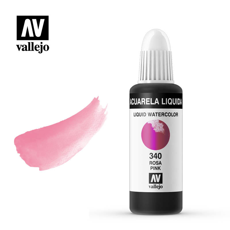 Acuarela líquida Vallejo rosa