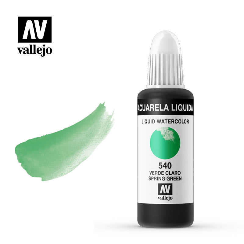 Acuarela líquida Vallejo verde claro