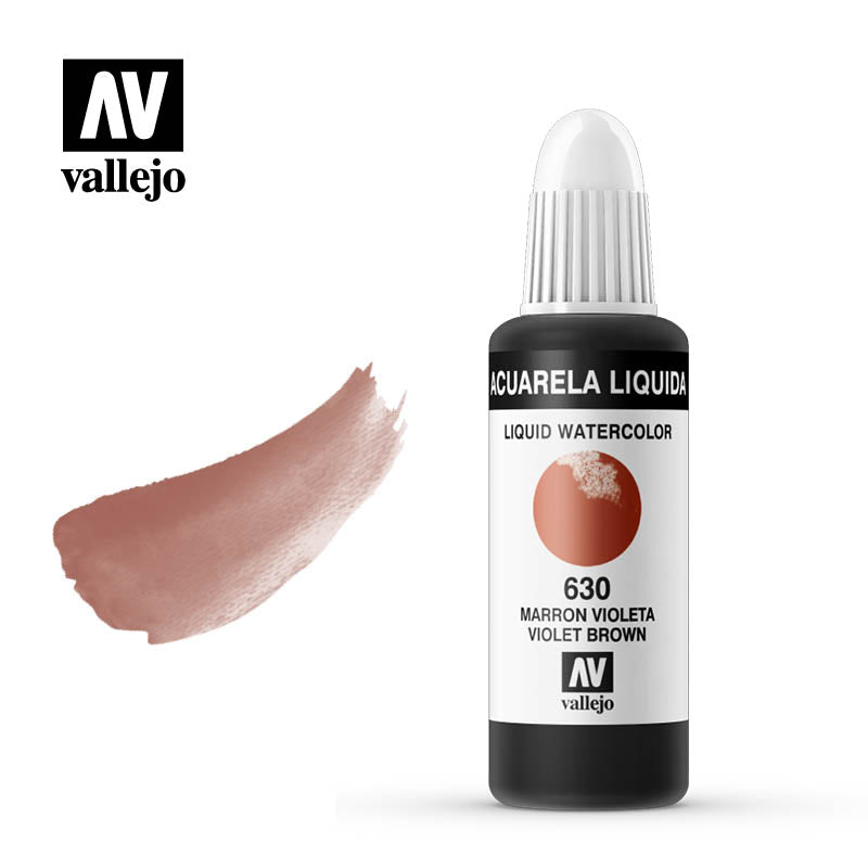 Acuarela líquida Vallejo marrón violeta